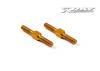 XRay Aluminium Adj. Turnbuckle L/R 26 mm - Orange - Swiss 7075 T6 (2)