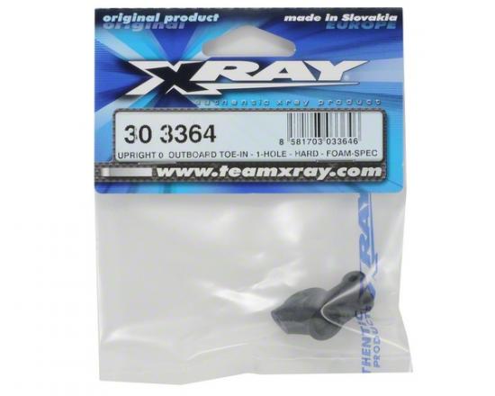 XRay Composite Upright 0 Deg Outboard Toe-In - 1-Hole - Hard - Rubber-Spec