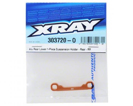 XRay Aluminium Rear Lower 1 Piece Suspension Holder - Rear - Rr