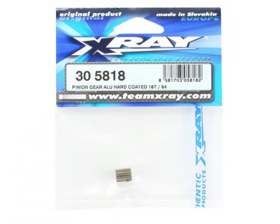 XRay Pinion Gear Aluminium Hard Coated 18T / 64