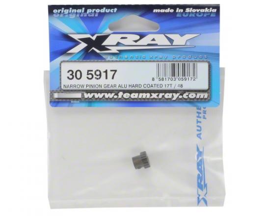 XRay Narrow Pinion Gear Aluminium Hard Coated 17T / 48