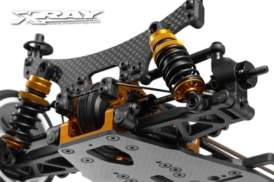 Aluminium XRay Shock Spring Retaining Collar - Orange (4)