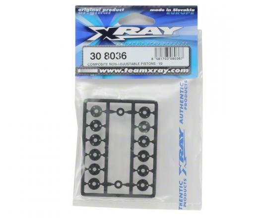 XRay Composite Non-Adjustable Pistons For Aluminium T2 008 Shock Absorbers - V2