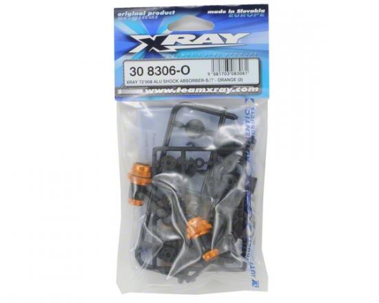 XRay T2 008 Aluminium Shock Absorber-Set - Orange (2)