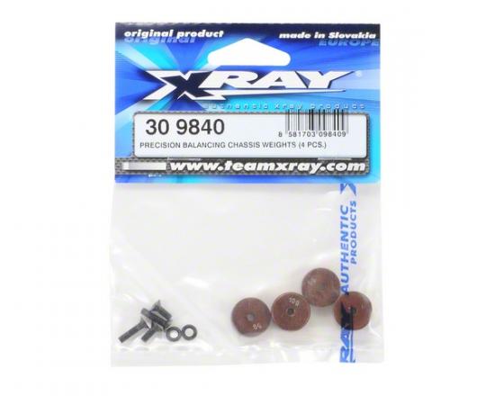 XRay Precision Balancing Chassis Weights (4 Pcs.)