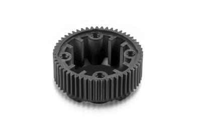 XRay Composite Gear Differential Case With Pulley 53T - LCG - Graphite