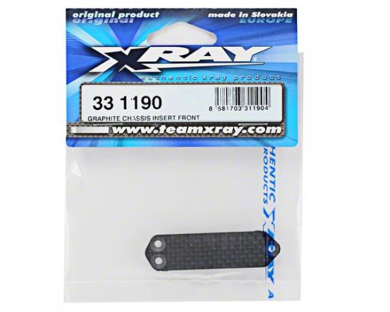 XRay Graphite Chassis Insert Front