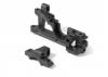 XRay Composite Lower + Upper Bulkhead Front Left For Wire Anti-Roll Bar