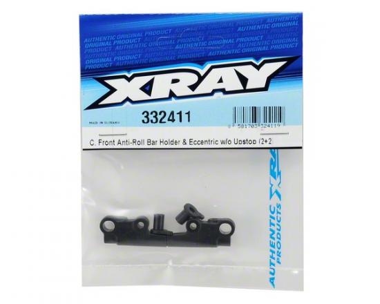 XRay Composite Front Anti-Roll Bar Holder + Eccentric W/O Upstop (2+2)