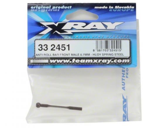 XRay Anti-Roll Bar Front Male 0.7mm - Hudy Spring Steel