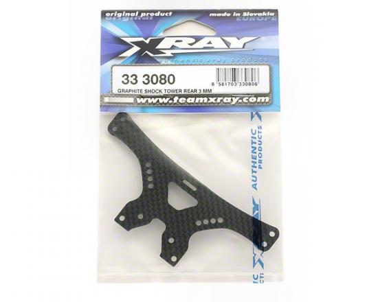 XRay Graphite Shock Tower Rear 3mm - V2