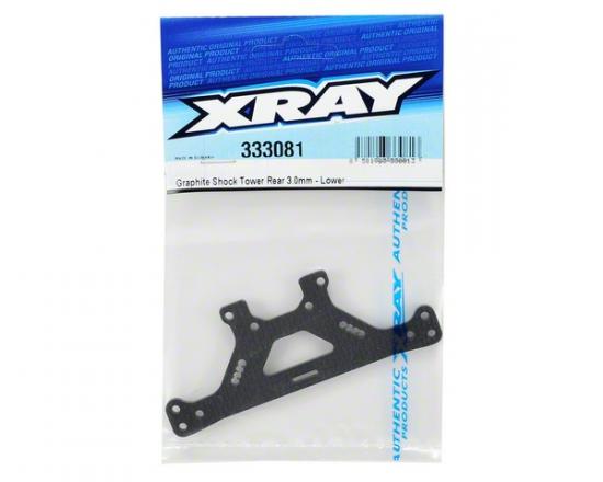XRay Graphite Shock Tower Rear 3mm - Lower ** CLEARANCE **