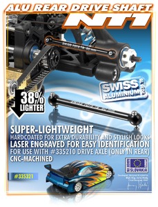 XRay Aluminium Rear Drive Shaft 60mm - Aluminium 7075 T6