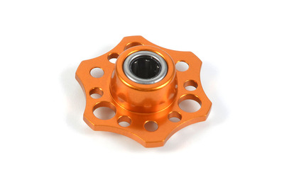 XRay Lightweight Drive Flange With One-Way Bearing - Aluminium 7075 T6 - Orange