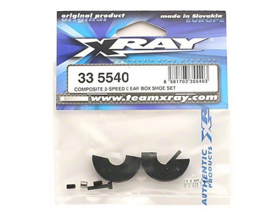XRay Composite 2-Speed Gear Box Shoe Set
