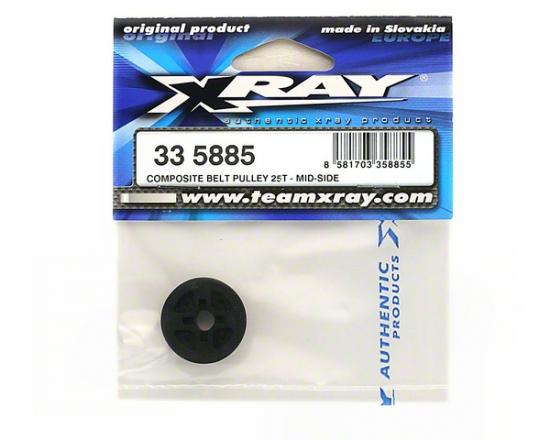 XRay Composite Belt Pulley 25T - Mid-Side