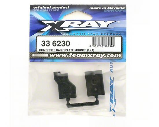 XRay Composite Radio Plate Mounts (L+R) - V2 &mdash; image 2 of 2