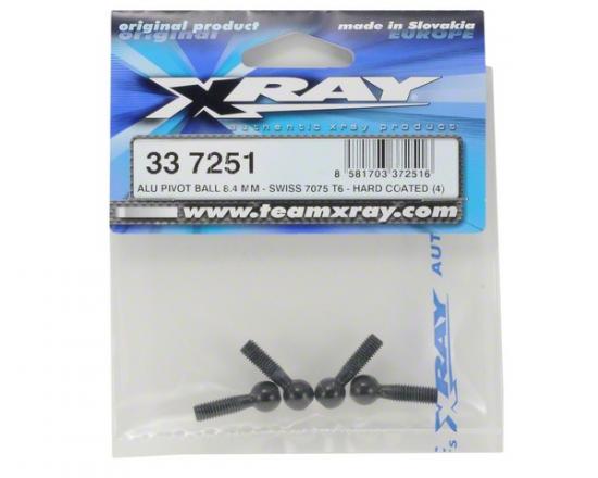 XRay Aluminium Pivot Ball 8.4 mm - Swiss 7075 T6 - Hard Coated (4)