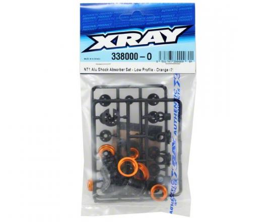 XRay Aluminium Shock Absorber-Set - Low Profile - Orange (2) ** CLEARANCE **