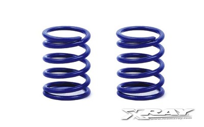 XRay Spring Set D=1.7 (25 LB) Dark-Blue - Soft-Medium - Rear (2)