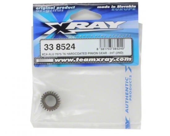 XRay Xca Aluminium 7075 T6 Hardcoated Pinion Gear - 24T (2nd)