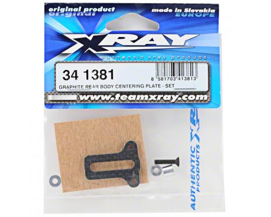 XRay Graphite Rear Body Centering Plate - Set