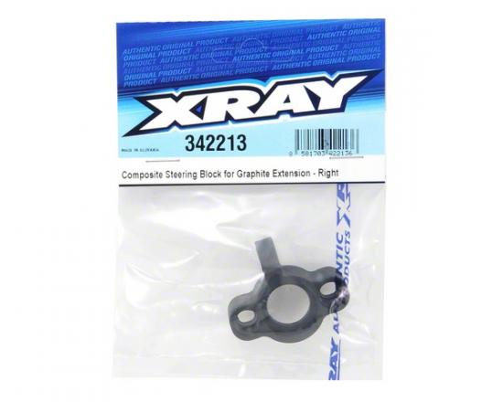 XRay Composite Steering Block For Graphite Extension - Right