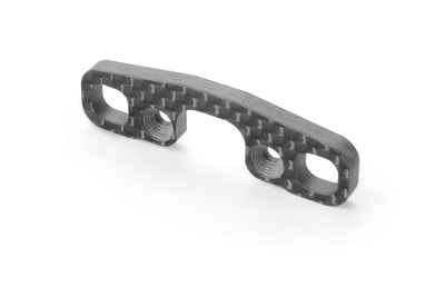XRay Graphite Rear Upper Arm Holder 3.5mm - Front