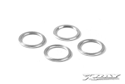 XRay Aluminium Shim 12 X 15 X 1.0mm (4)