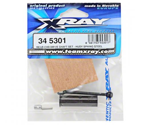 XRay Rear CVD Drive Shaft Set - Hudy Spring Steel