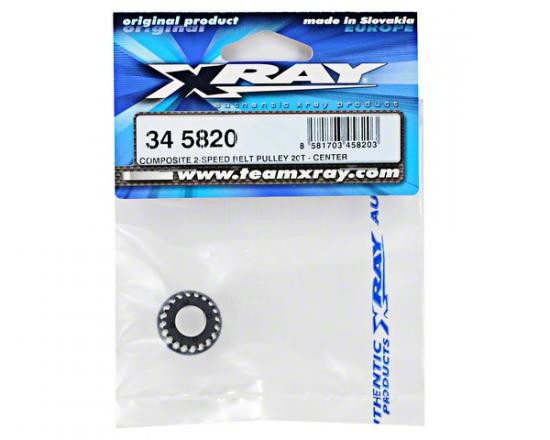 XRay Composite 2-Speed Belt Pulley 20T - Center