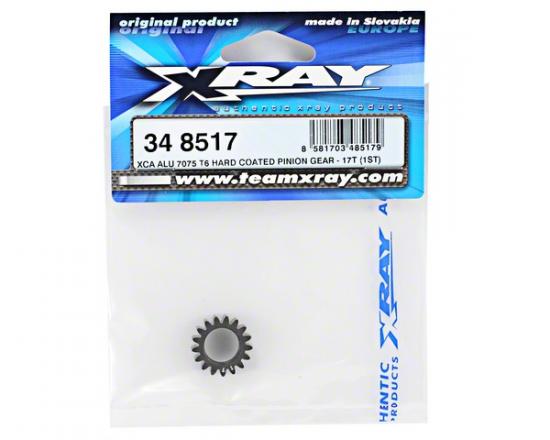 XRay Xca Aluminium 7075 T6 Hard Coated Pinion Gear - 17T (1st)