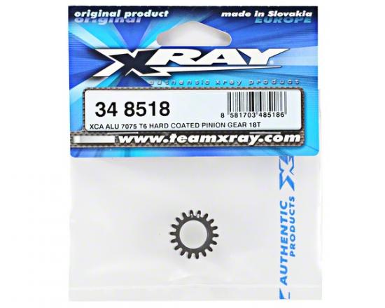 XRay Xca Aluminium 7075 T6 Hard Coated Pinion Gear - 18T (1st)