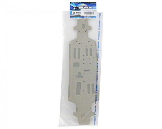 XRay XB808 11 Aluminium Chassis Long - Swiss 7075 T6 (3mm) - Hard Coated