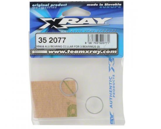 XRay XB808 Aluminium Bearing Collar For 3 Diff Bearings (2)