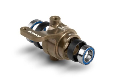 XRay XB808 Aluminium Steering Block Right - Swiss 7075 T6 - Hard Coated + Ball Bearings - V2