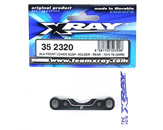 XRay Aluminium Front Lower Susp. Holder - Rear - 7075 T6 (5mm)