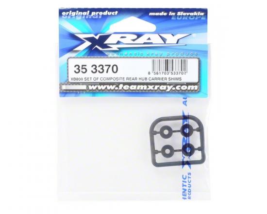 XRay XB808 Set Of Composite Rear Hub Carrier Shims