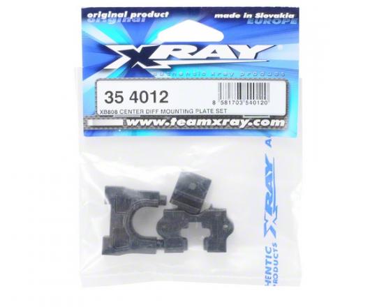 XRay XB808 Center Diff Mounting Plate Set