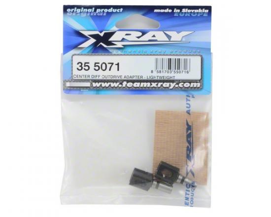 XRay Center Diff Outdrive Adapter - Lightweight - Hudy Steel (2)