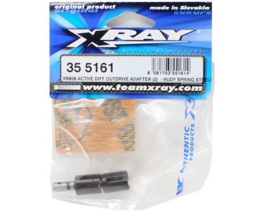 XRay XB808 Active Diff Outdrive Adapter - Hudy Spring Steel (2) --- Replaced With #355162