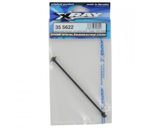 XRay XB808 Rear Central CVD Drive Shaft Long - Hudy Spring Steel