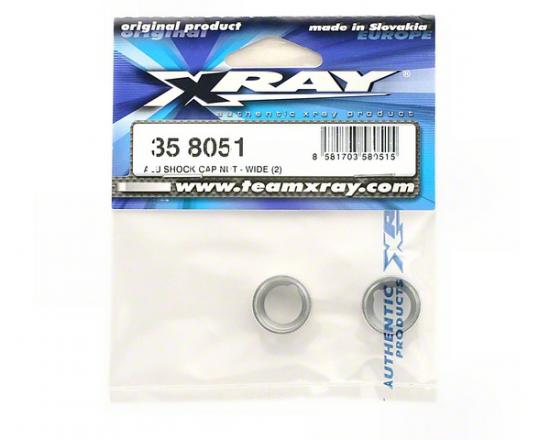 XRay Aluminium Shock Cap Nut - Wide (2)