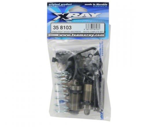 XRay XB808 Front Shock Absorbers + Boots Complete Set (2)