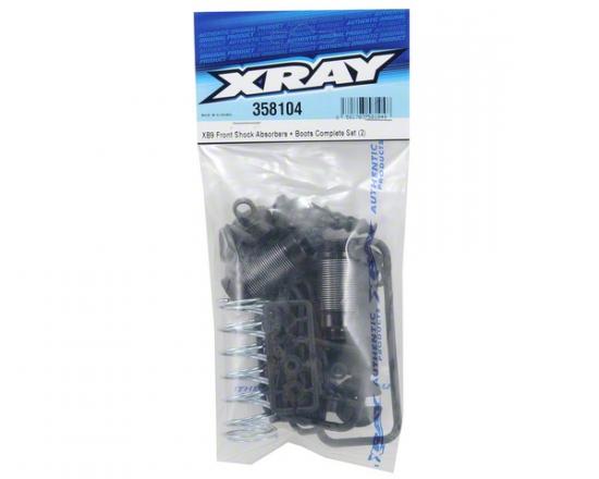XRay XB9 Front Shock Absorbers + Boots Complete Set (2)
