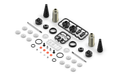 XRay XB8 Front Shock Absorbers Zero Rebound Complete Set (2)