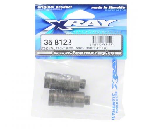 XRay XB808 Aluminium Front Shock Body - Hard Coated (2)