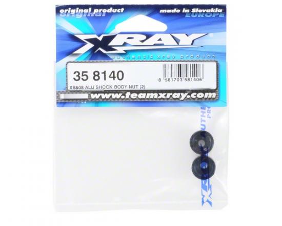 XRay XB808 Aluminium Shock Body Nut (2) — image 2 of 3