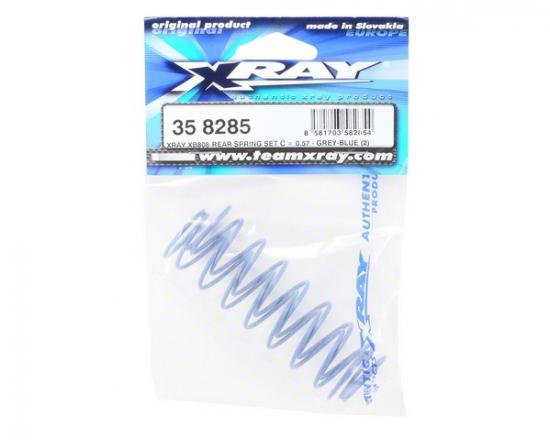 XRAY XB808 Rear Spring Set C = 0.57 - Grey-Blue (2)