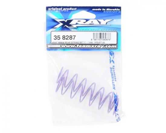 XRay XB808 Rear Spring Set C = 0.65 - Violet (2)